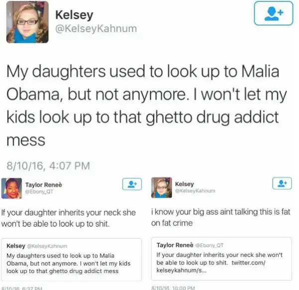 See response this white woman got for calling Obama